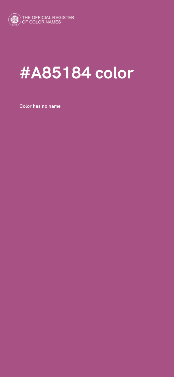 #A85184 color image