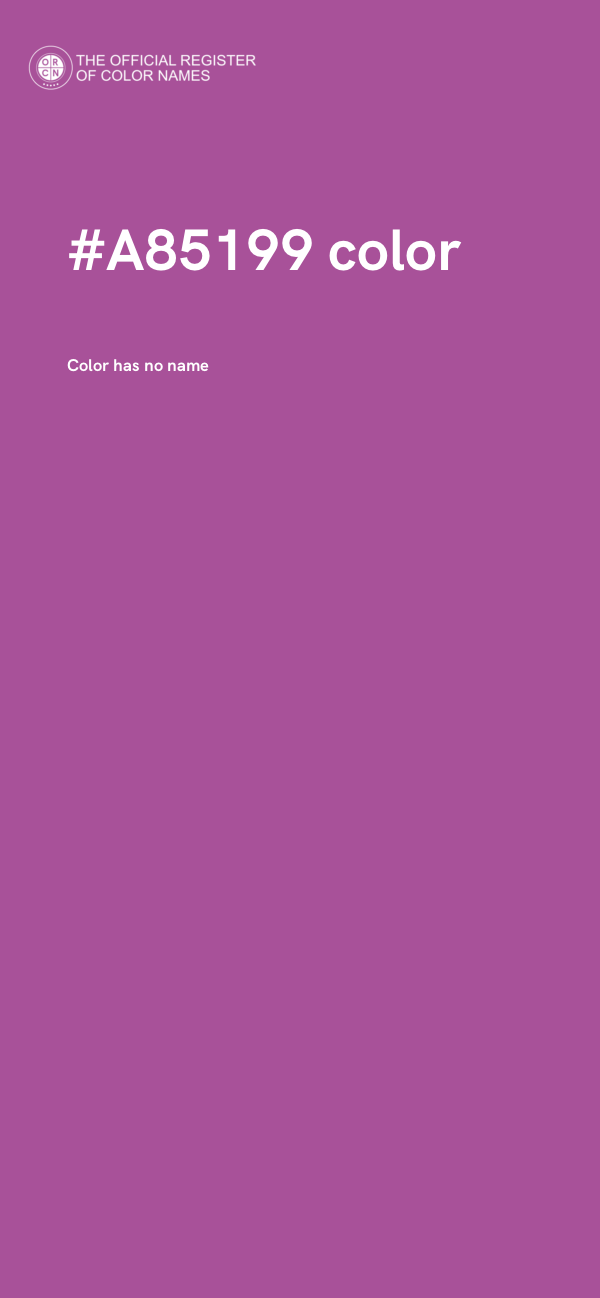 #A85199 color image