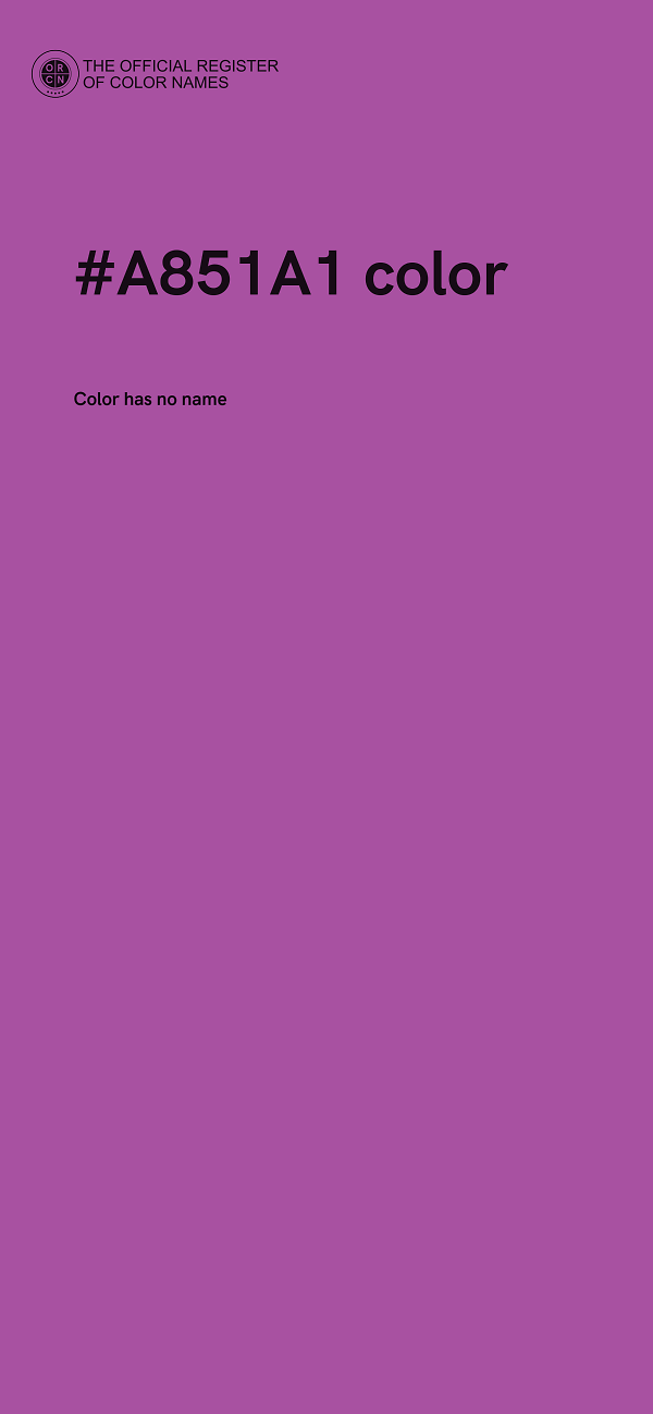#A851A1 color image