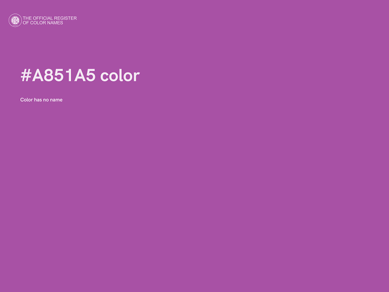 #A851A5 color image