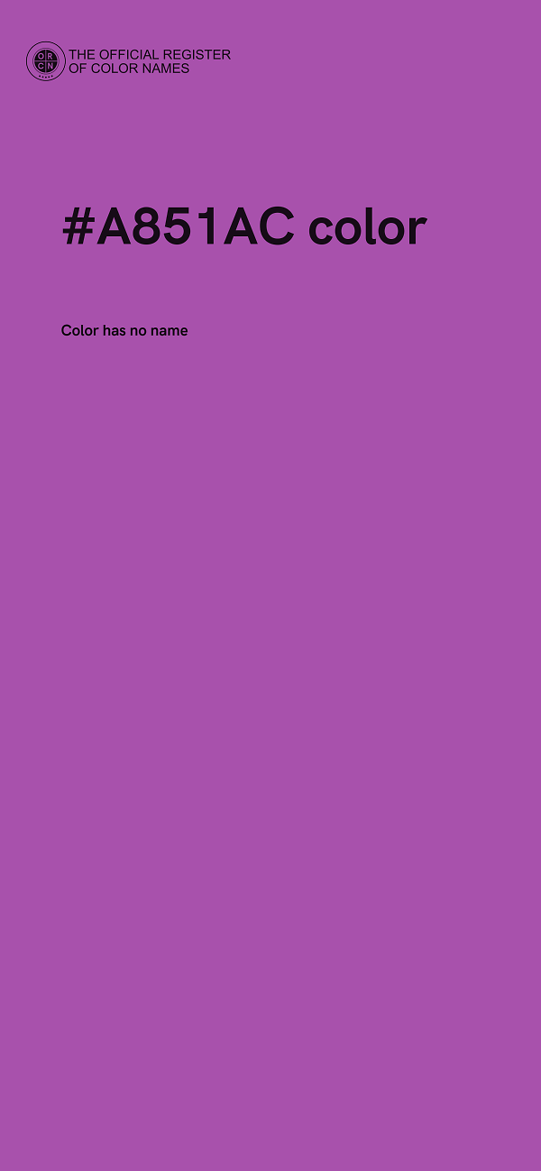 #A851AC color image
