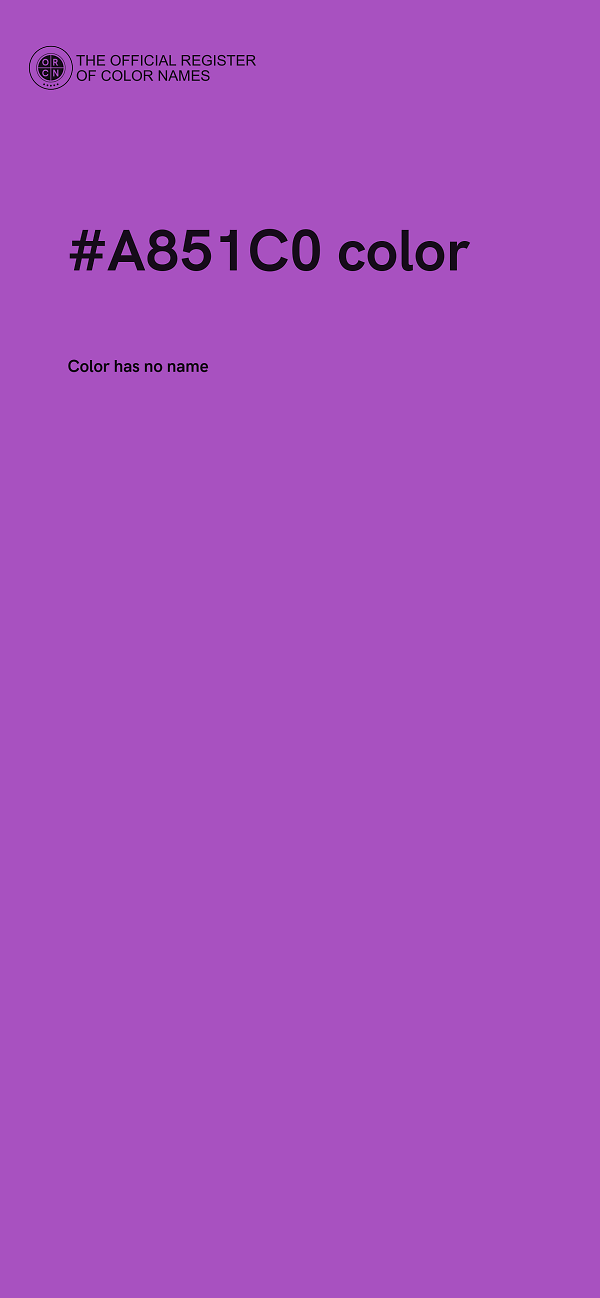 #A851C0 color image