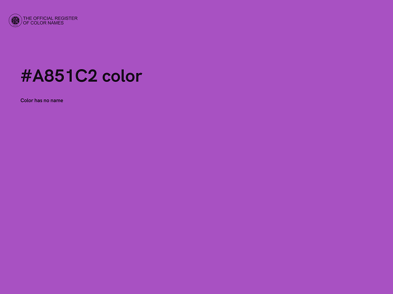 #A851C2 color image