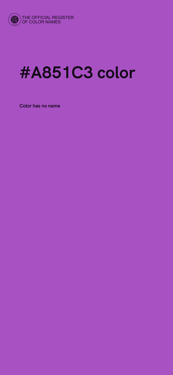 #A851C3 color image