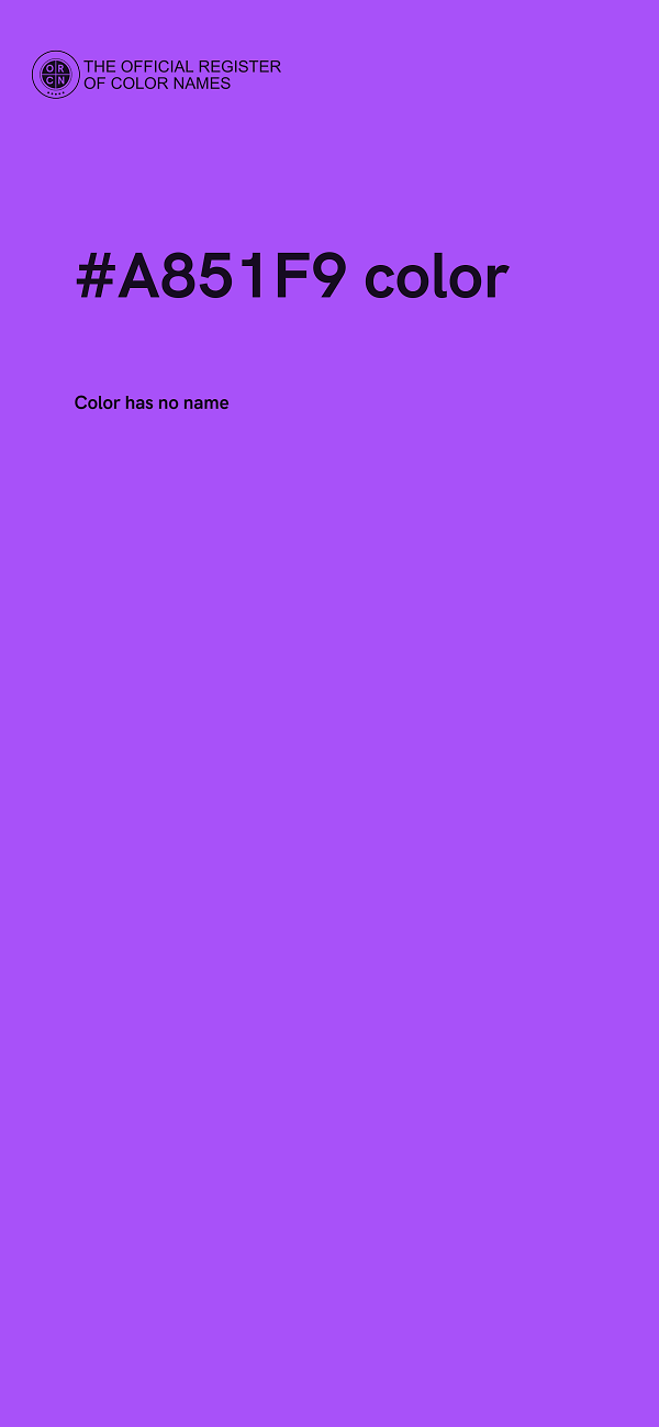 #A851F9 color image