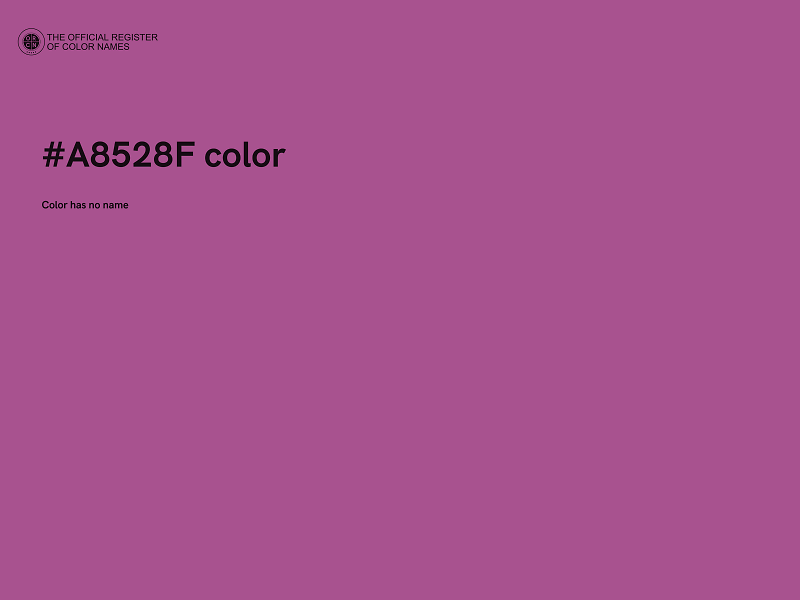 #A8528F color image