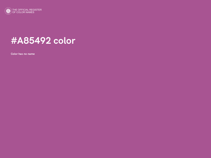 #A85492 color image