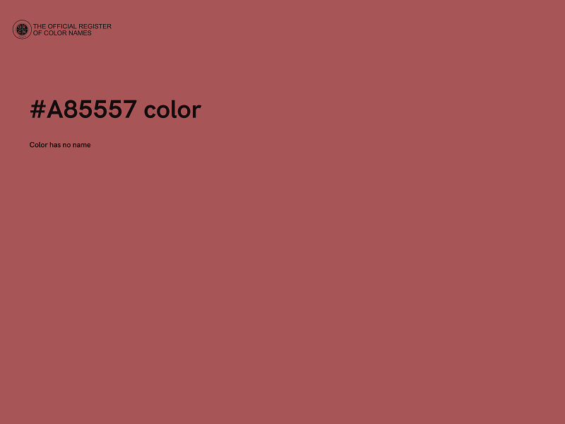 #A85557 color image