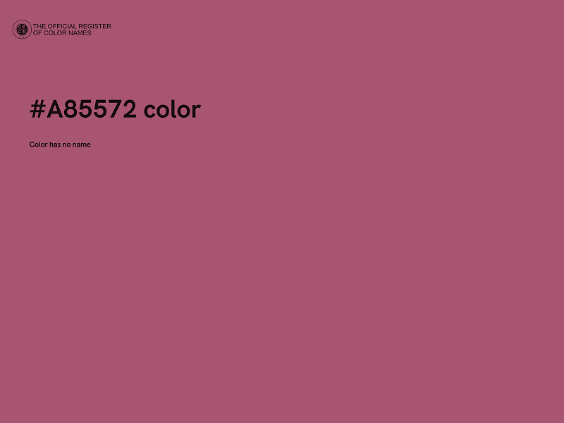 #A85572 color image