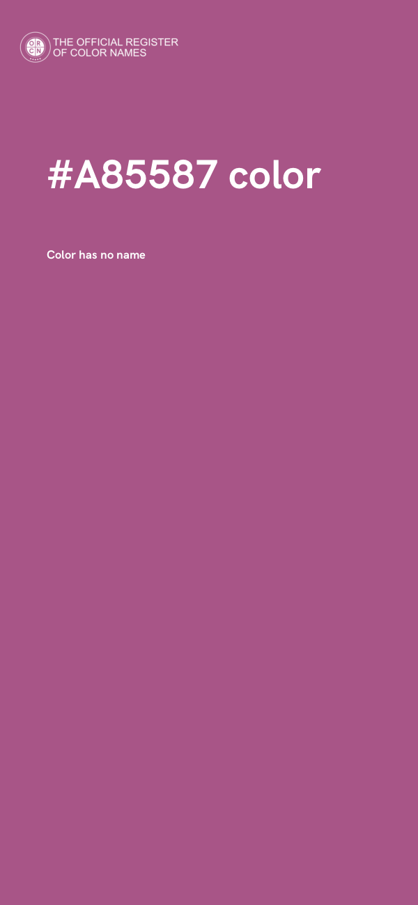 #A85587 color image