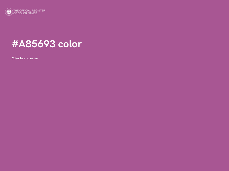 #A85693 color image