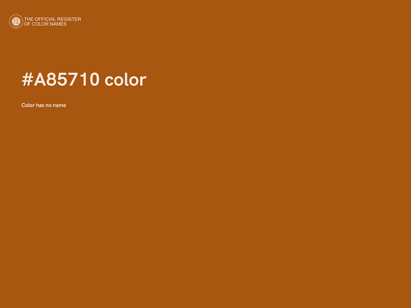 #A85710 color image