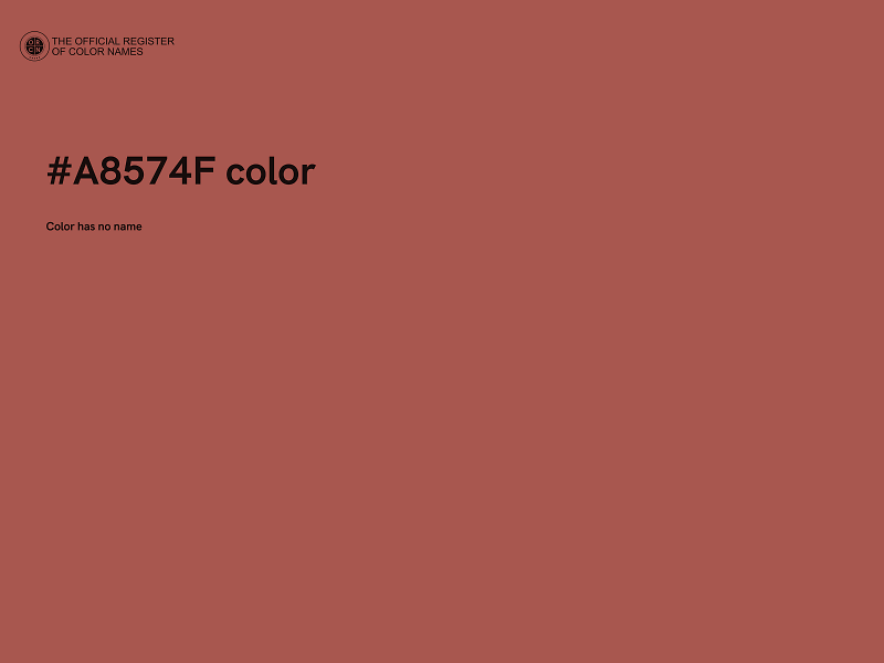 #A8574F color image