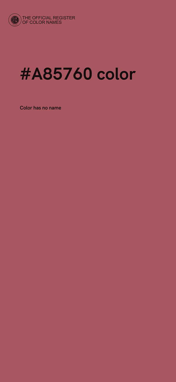 #A85760 color image