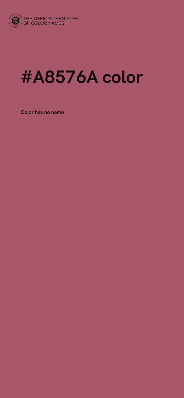 #A8576A color image