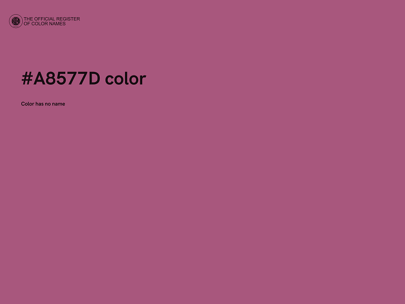 #A8577D color image