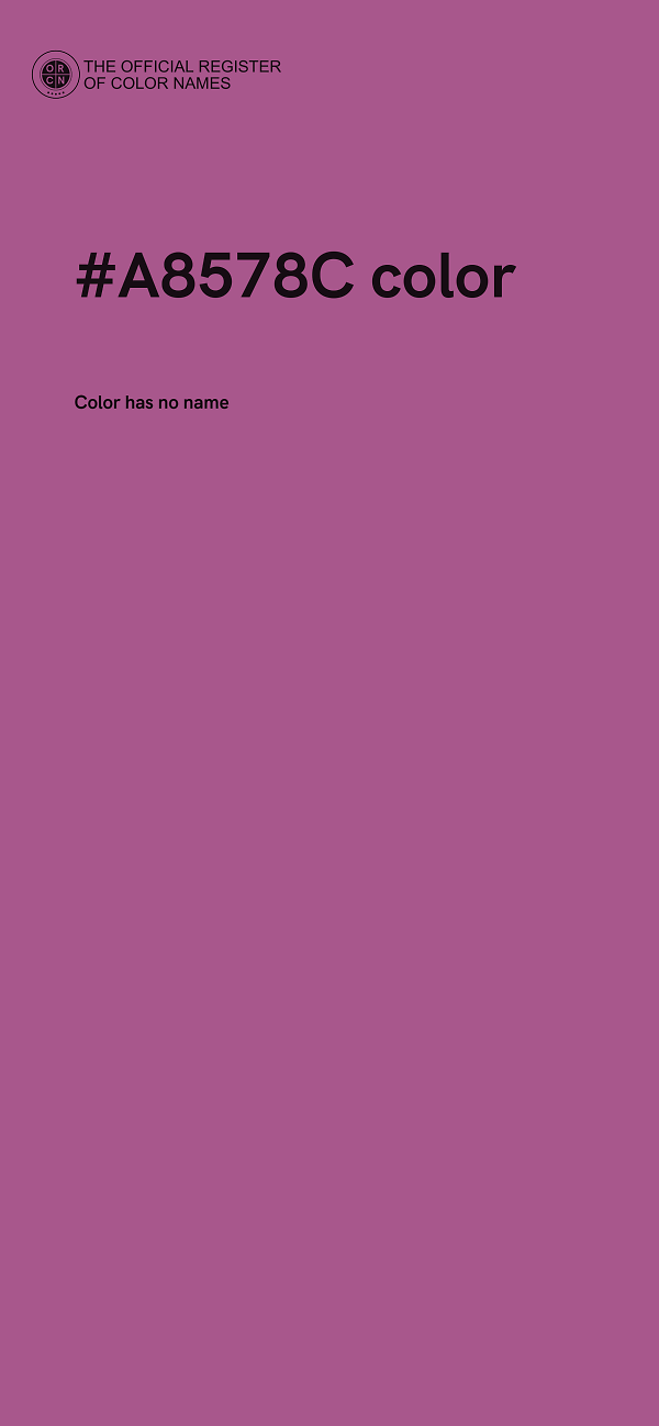 #A8578C color image