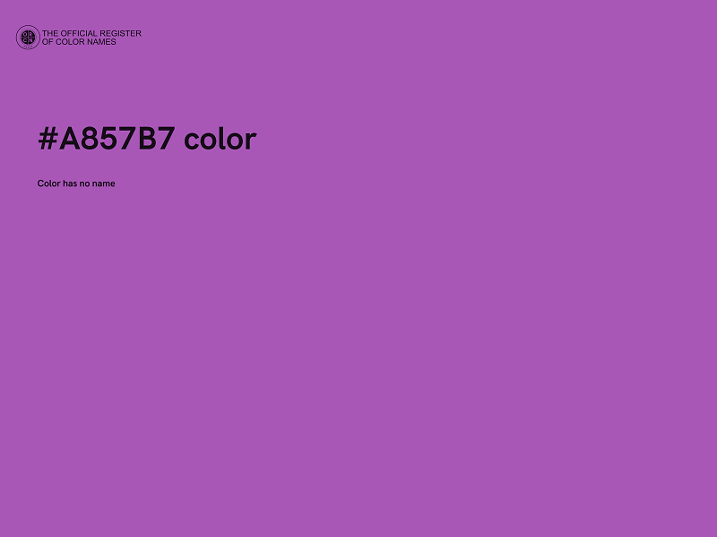 #A857B7 color image