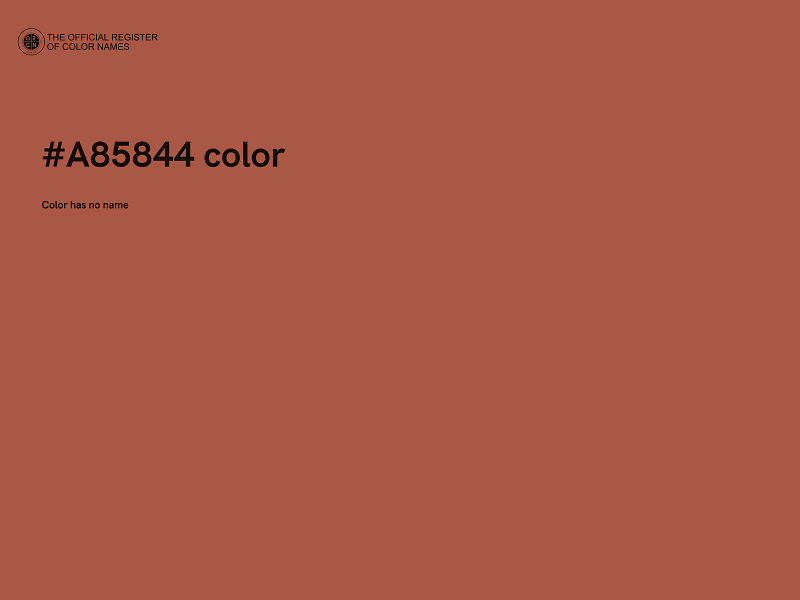 #A85844 color image