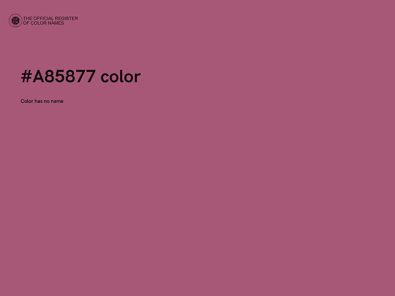 #A85877 color image