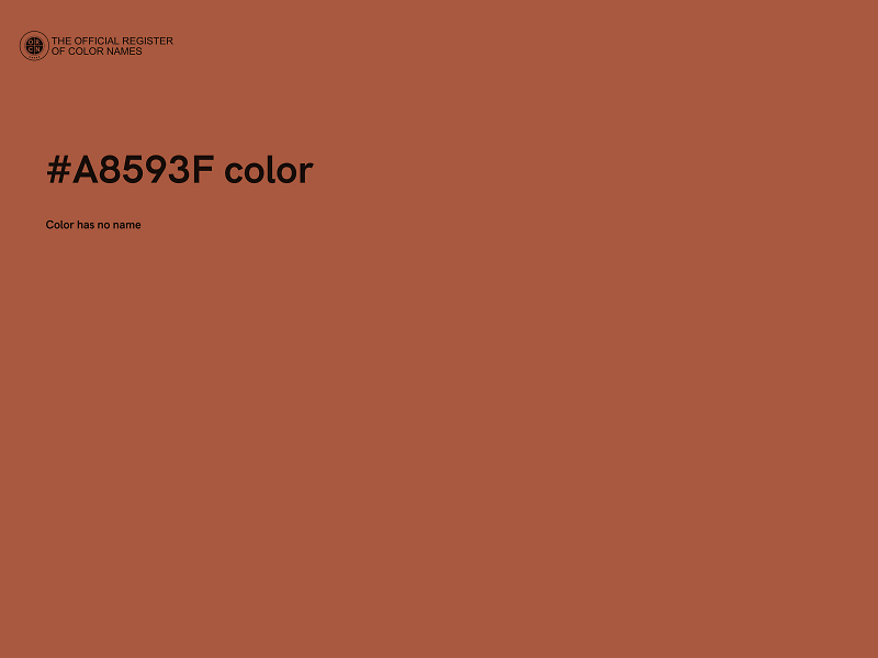 #A8593F color image