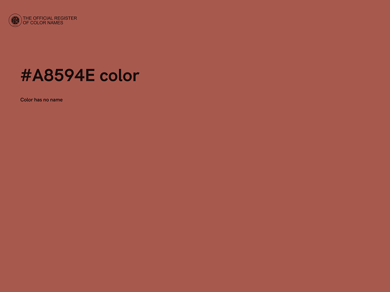 #A8594E color image