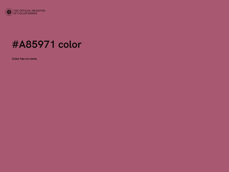 #A85971 color image