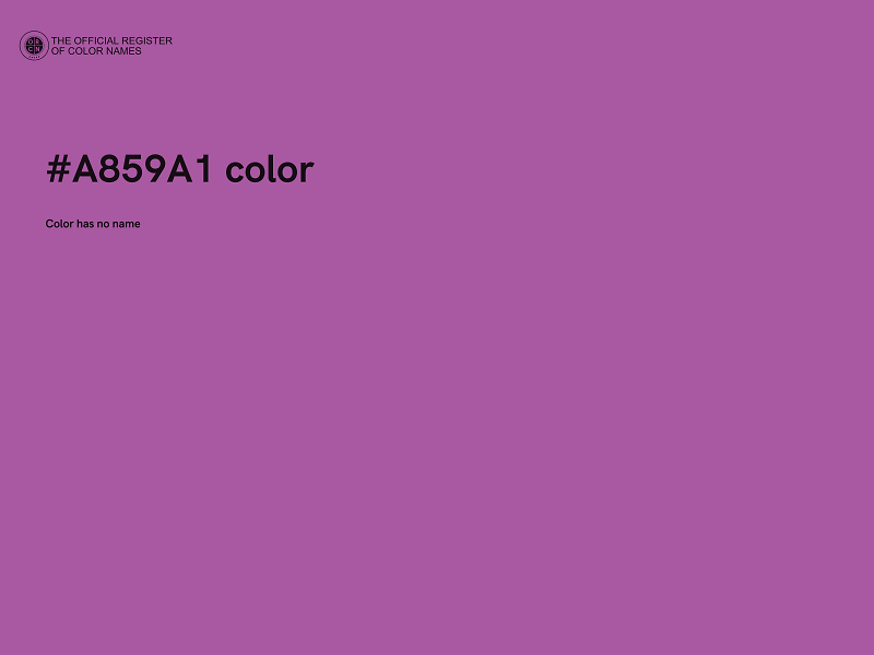 #A859A1 color image