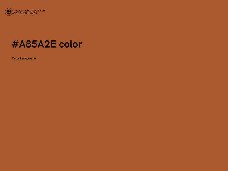 #A85A2E color image