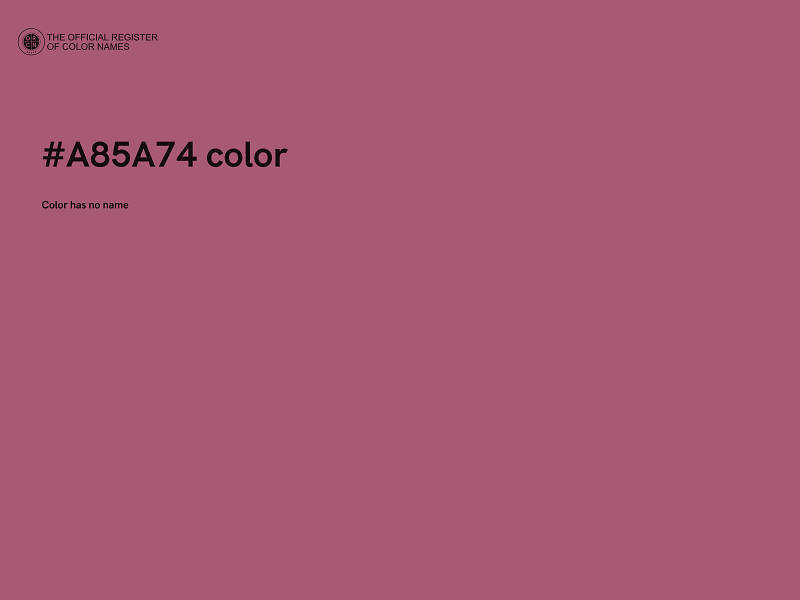 #A85A74 color image