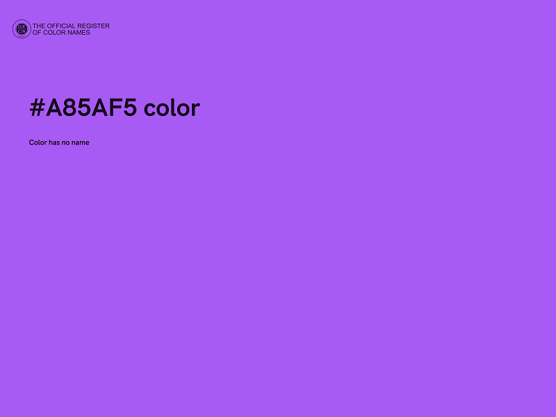 #A85AF5 color image