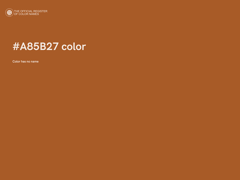 #A85B27 color image