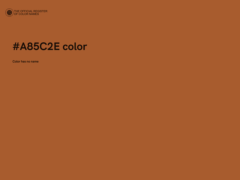 #A85C2E color image