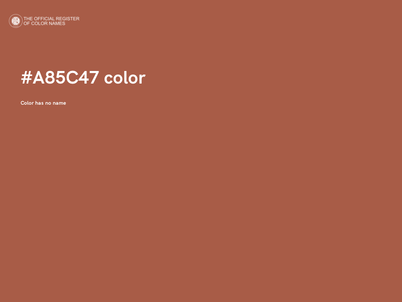 #A85C47 color image