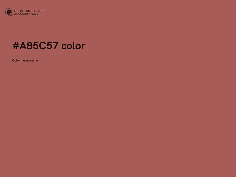 #A85C57 color image