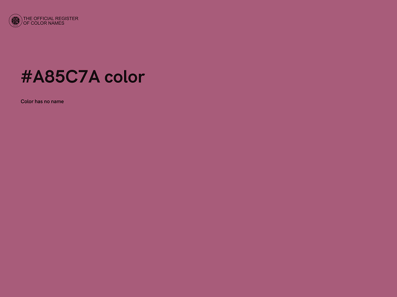 #A85C7A color image