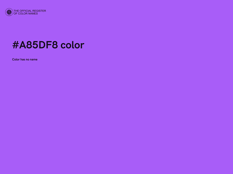 #A85DF8 color image