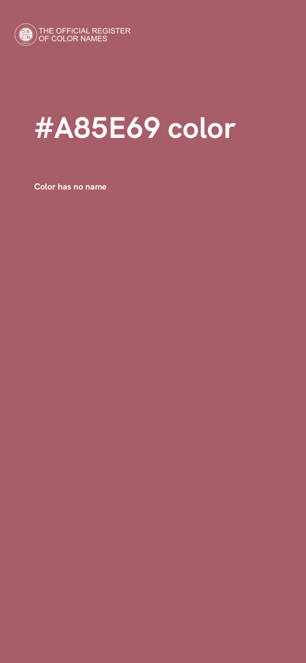 #A85E69 color image