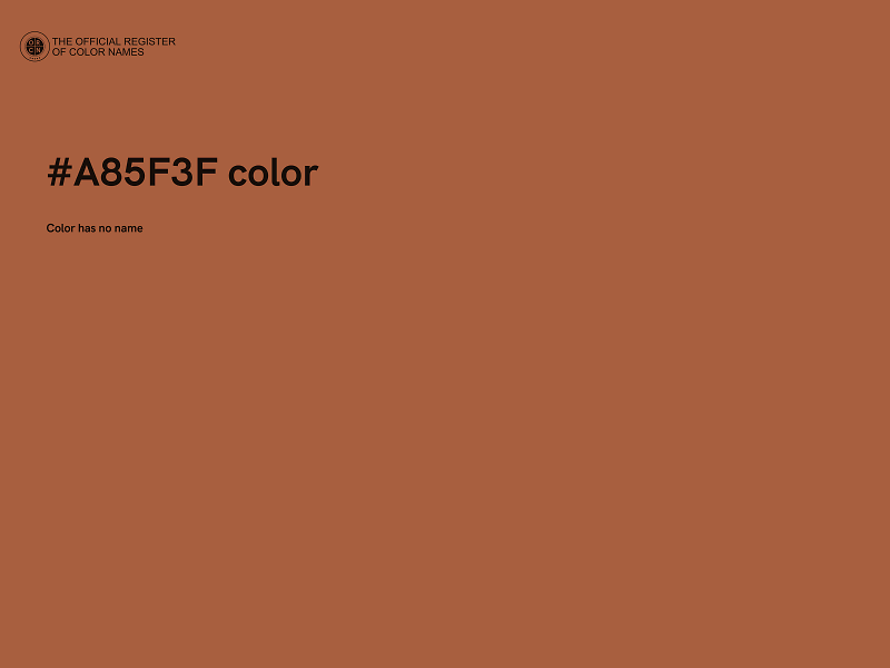 #A85F3F color image