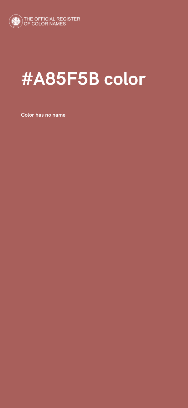 #A85F5B color image