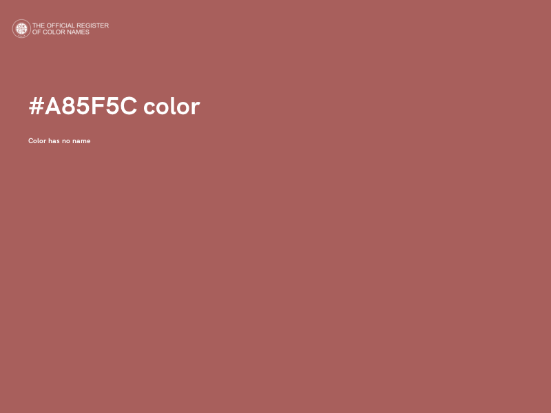 #A85F5C color image