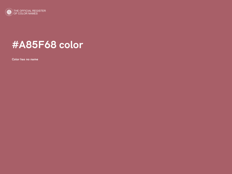 #A85F68 color image