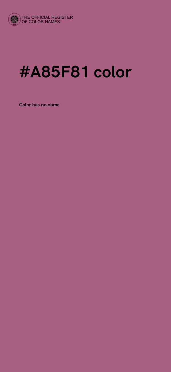 #A85F81 color image