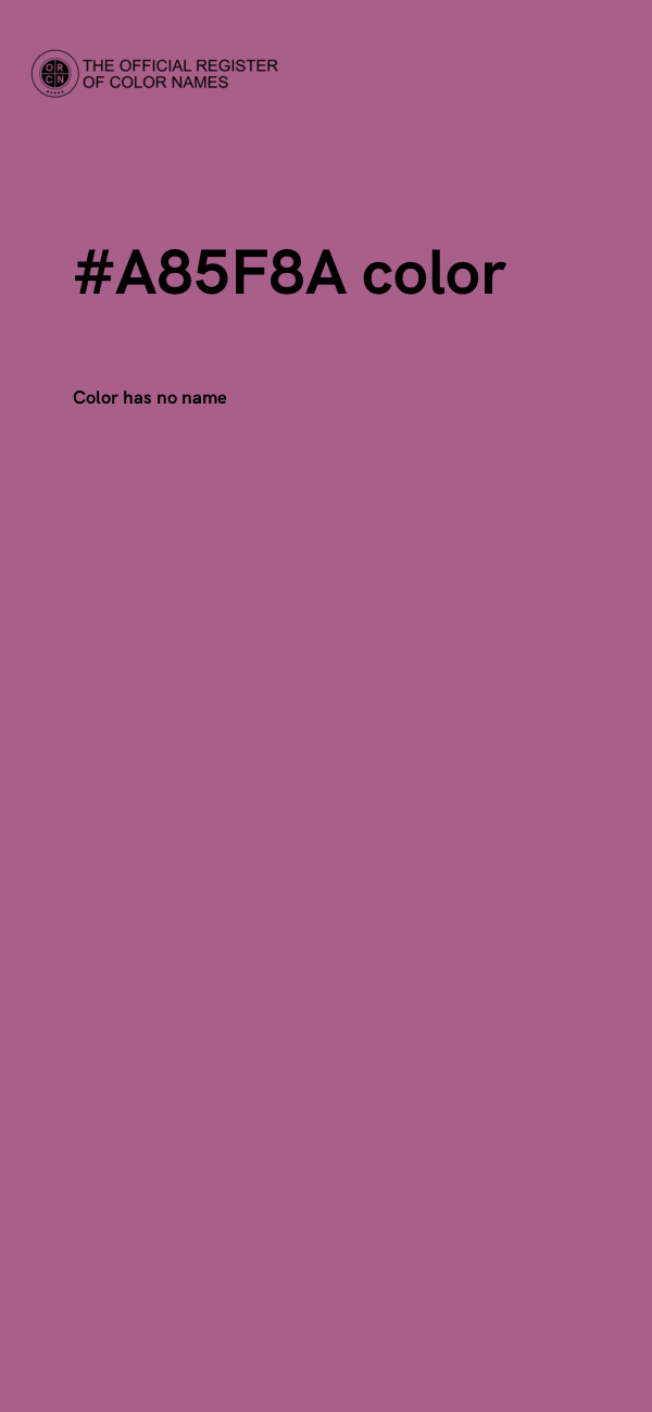 #A85F8A color image