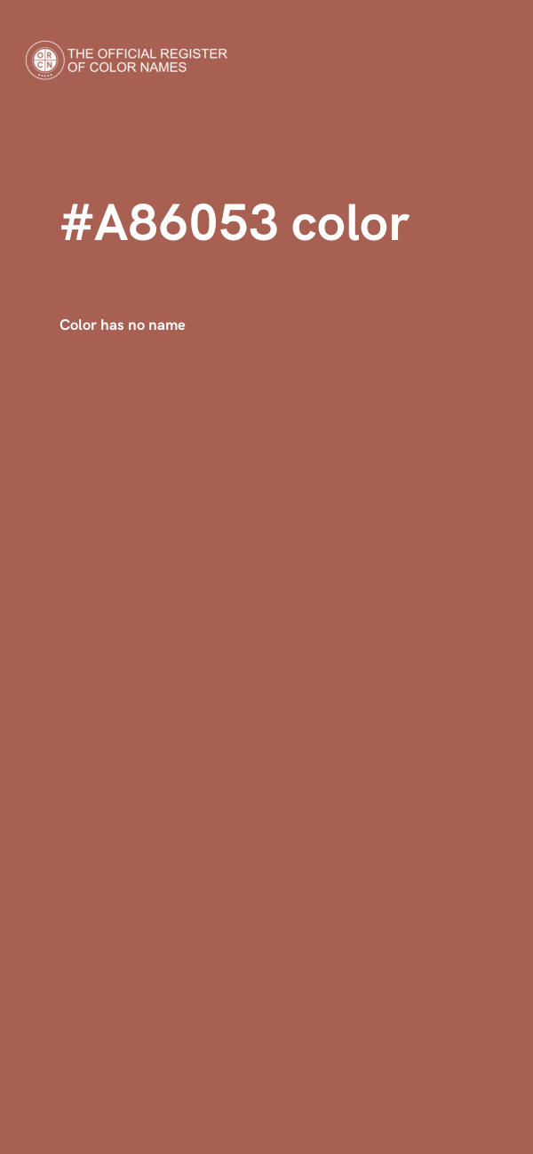 #A86053 color image