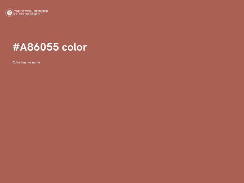 #A86055 color image