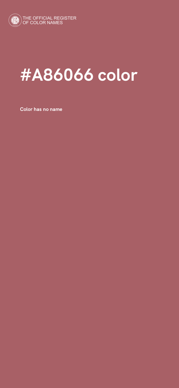 #A86066 color image