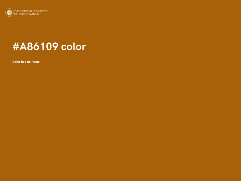 #A86109 color image