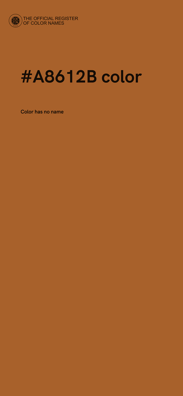 #A8612B color image