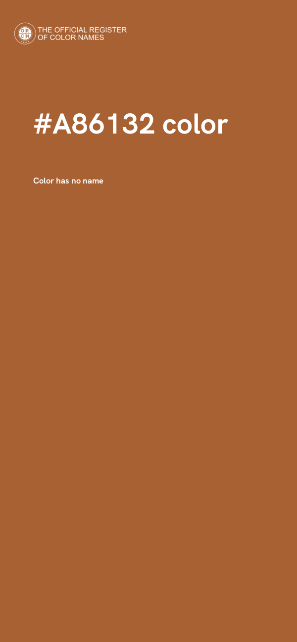 #A86132 color image